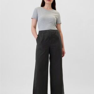 GAP Black Easy Wide-Leg Pants